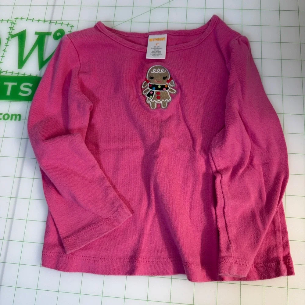 Y2K Gymboree 2013 Gingerbread Fleece PJ Sleeper set 2 pieces Christmas 3T Girl